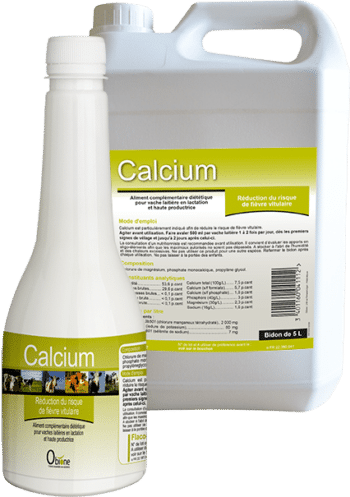 Calcium est une solution buvable riche en calcium pour les vaches laitières