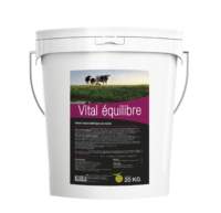 Vital Équilibre aliment complémentaire utilisé lors de besoins d’apports complémentaires en oligo-éléments et vitamines en fin de gestation des vaches