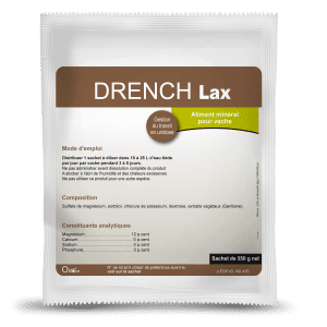 Drench Lax est utilisé lorsque le transit de la vache est ralenti