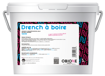 Drench à boire apport complet pour la vache en début de lactation