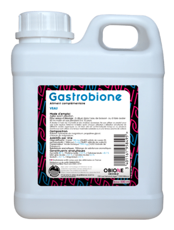 Gastrobione pour les douleurs stomacales et les diarrhées des veaux