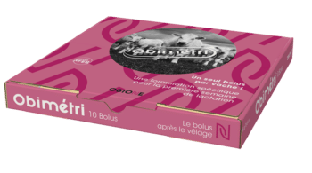 Obimétri bolus sans fer à utiliser chez la vache juste après le vêlage