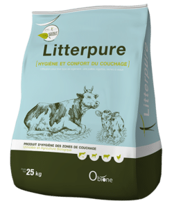 Litterpure est un produit d’hygiène utilisable pour les vaches et veaux pour un couchage sain