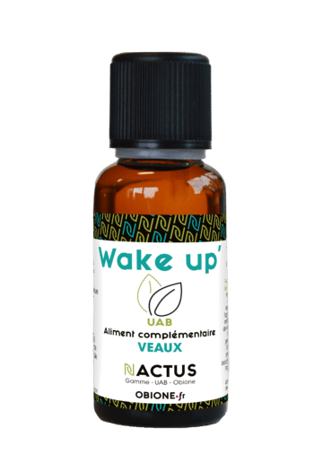 Wake-up-est-indique-chez-lesWake Up’ huiles essentielles pour les veaux dès la naissance-veaux-des-la-naissance-Nactus-Obione