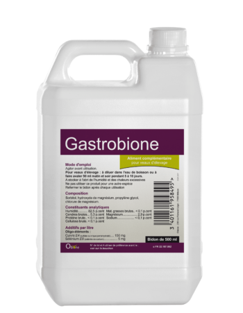 Gastrobiona para el dolor estomacal y la diarrea de los terneros