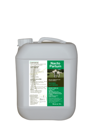 Nacto Partum 10L pour vache en fin de gestation